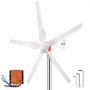 VEVOR Wind Turbine Generator Kit Wind Power Generator 500W w/MPPT 5 Blades