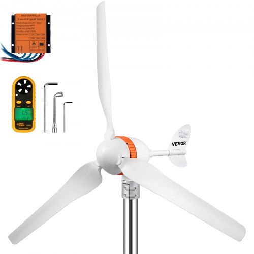 Vevor Wind Turbine Generator 400w Wind Generator 12v W/mppt&anemometer 3 Blades