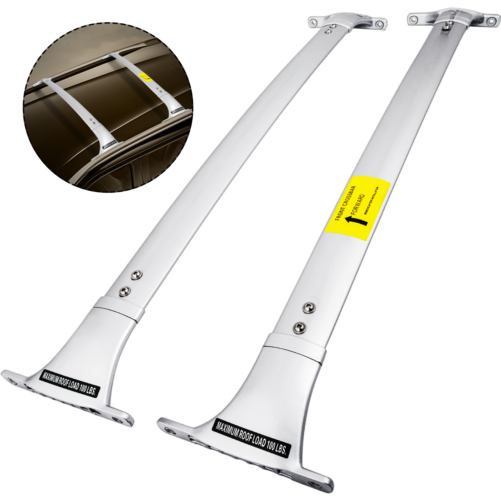 Cross Bar fit for Infiniti QX56 QX80 2011-2020 Crossbar Roof Rail Rack Aluminum от Vevor Many GEOs