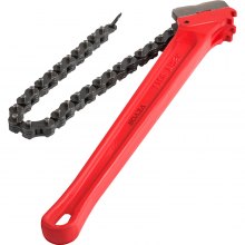 VEVOR 36" Pipe Chain Wrench, Steel Ratcheting Wrench 30" Chain 7.5" Capacity