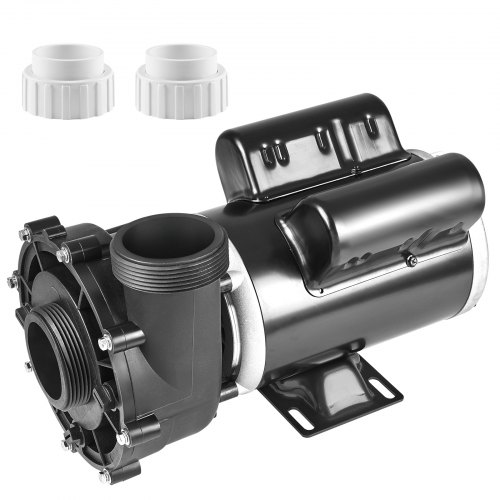 Vevor 2 Speed Spa Pump, 48-Frame, Ac 110-120V Hot Tub Spa Pump, 1.5Hp/150Gpm/42.65Ft High Speed Or 0.46Hp/70Gpm/9.18Ft Low Speed, 2" Port 90° Rotation-image