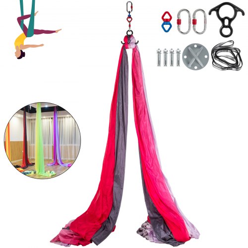 Aerial Silk 11Yards Trapeze Hammock Yoga Swing Antigravity Pilates 10Mx2.8M Home
