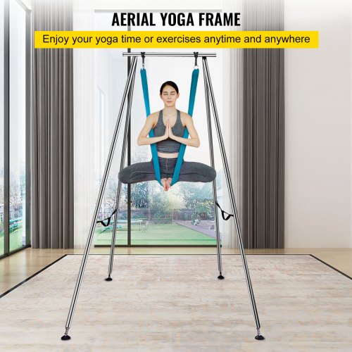 Portable Aerial Yoga Frame Yoga Stand Steel Pipe Yoga Swing Stand Fitness Gym 