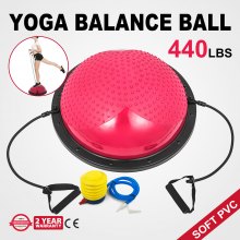 Ball Balance Board Wobble Yoga Training Fitness Half Gym Ball Pilates Steps  W/ Pump