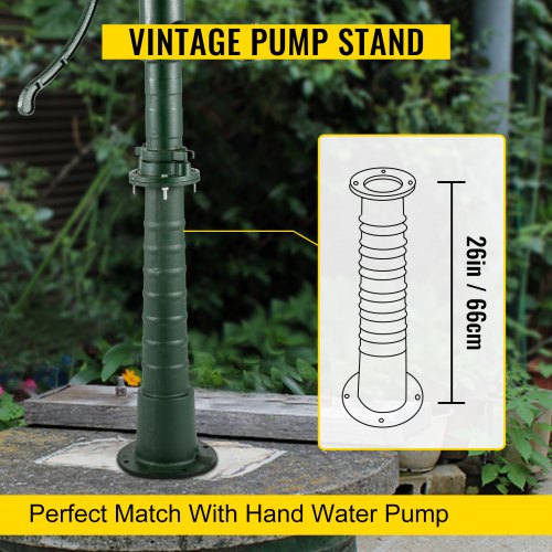 Cast Iron Stand for Garden Hand Water Pump Well Water Pitcher Base Stand 9 inch 