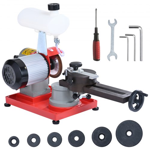 VEVOR Circular Saw Blade Sharpener Grinder 370W 3600RPM with Water Tank 12.7 cm Wheel