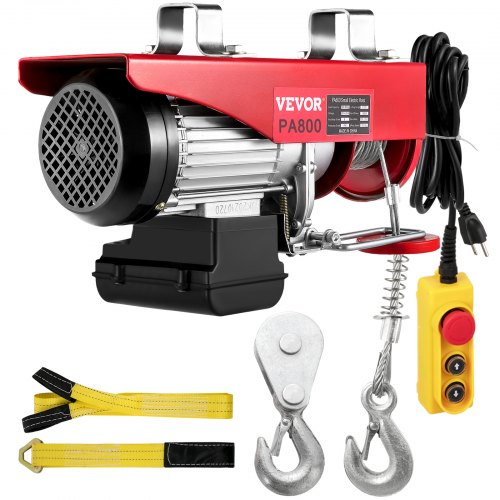VEVOR Electric Wire Cable Hoist Winch Crane Lift 1760LBS with 6.6ft Control Cord