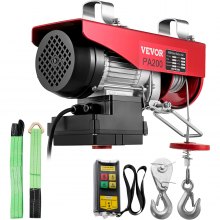 VEVOR 440lbs Electric Hoist Wire Cable Winch Engine Crane Lift Remote Control