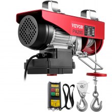 VEVOR Electric Wire Cable Hoist Winch Crane Lift 440LBS Wireless Remote Control