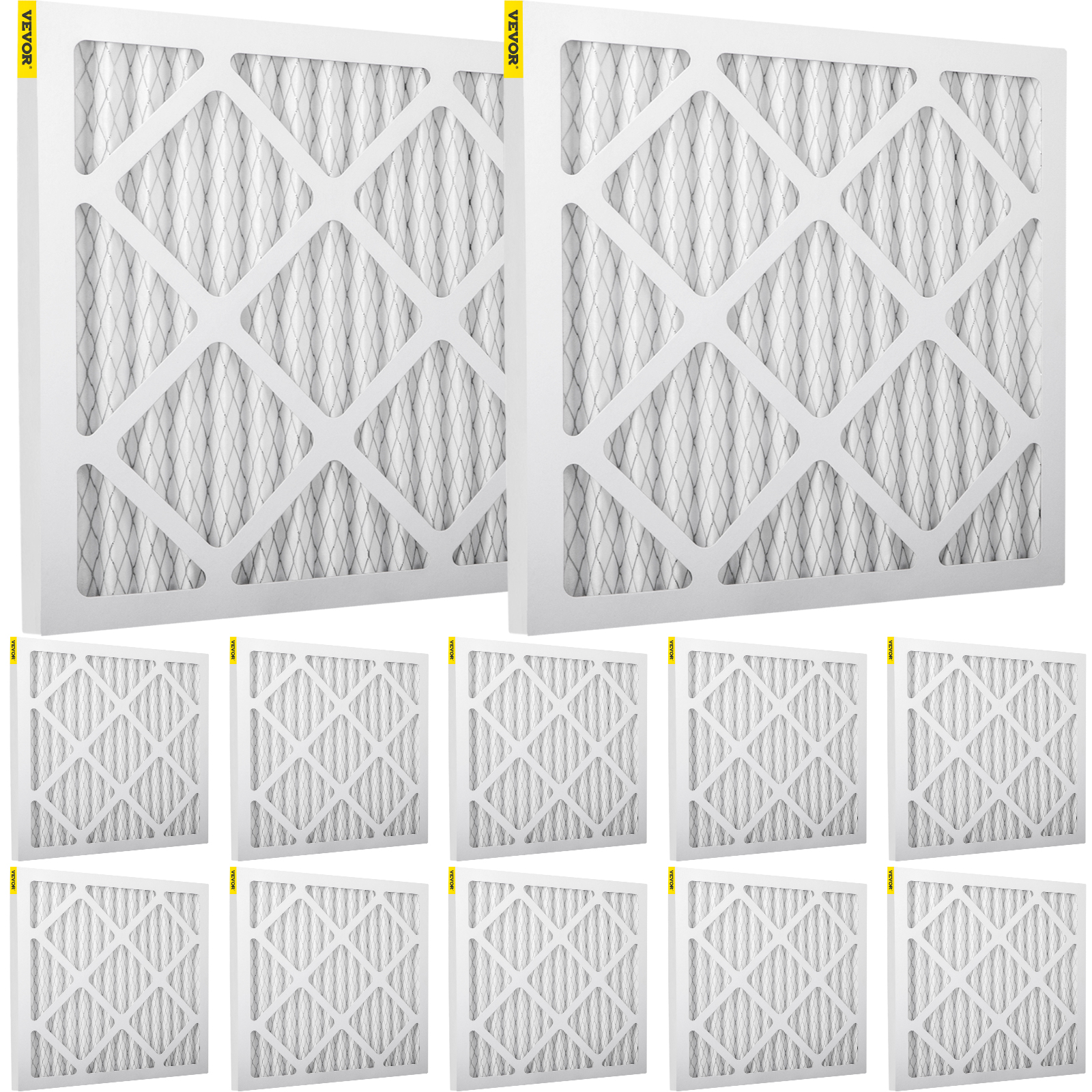 Vevor Hepa Filter Replacementset Pleated Air Filter16 X16 In 12pcs Merv 8 White от Vevor Many GEOs