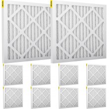 VEVOR HEPA Replacement Filter, 16''x16'' AC Filter, 10pcs HVAC Pleated Air Filter, AC Furnace Filter Replacement Set, MERV 8, Good for Capture Particles, Fit for Dri-Eaz DefendAir HEPA