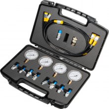 Hydraulic Pressure Test Kit Gauge Tester with Storage Case Upgraded Version