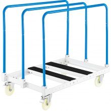 Panel Cart Dolly Drywall Sheet Cart 1000lbs, 38 X 24 Inch Steel Panel Truck Blue