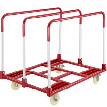 Panel Mover - 5'' Swivel Casters, Steel Panel Moving Dolly 2400lbs Capacity