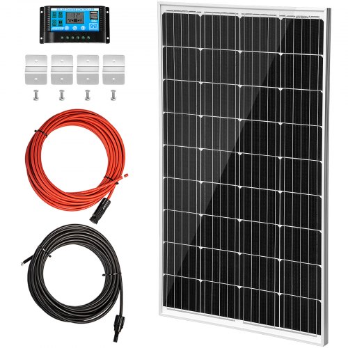 Vevor 150 Watt Solar Panel Kit 12v Solar Battery Charger For Rv Boat Home Camp
