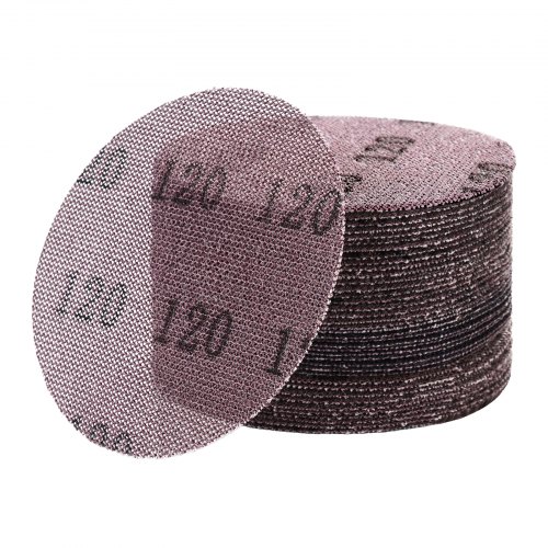VEVOR 5-inch Mesh Abrasive Sanding Discs 50PCS 120 Grit Ceramic Mesh Sandpapers YPSMSW5INCH1FBP10001V0