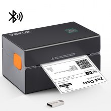 VEVOR Thermal Label Printer, 300DPI for 4x6 Mailing Packages, Bluetooth & Auto Label Recognition, Support Windows/ MacOS/ Linux/ Android/ IOS/ Chromebook, Compatible with Amazon, eBay, Etsy, etc.