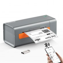 VEVOR Thermal Label Printer, 203DPI for 4x6 Mailing Packages, Bluetooth & Automatic Label Recognition, Support Windows/ MacOS/ Linux/ Chromebook/ Android/ IOS, Compatible with Amazon, eBay, Etsy, etc.