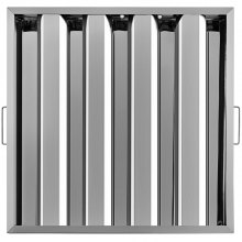 VEVOR Pack of 6 Hood Filters 19.5W x 19.5H Inch, 430 Stainless Steel 4 Grooves Commercial Hood Filters, Range Hood Filter for Grease Rated Commercial Kitchen Exhaust Hoods