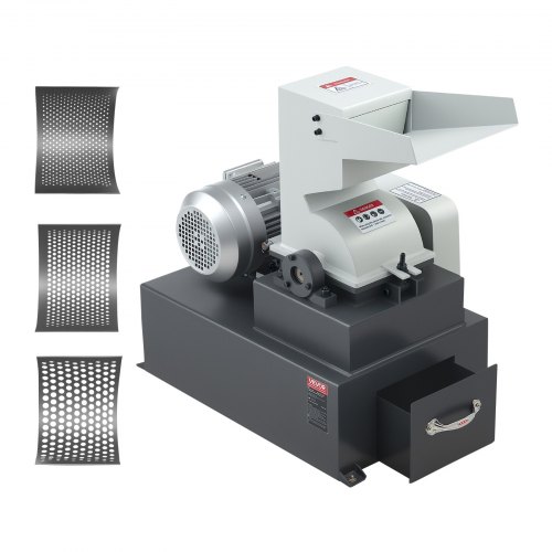 

VEVOR Hammer Crusher, 3KW 220V Electric Rock Stone Shatter Grinder, Glass Crushing Machine with 400 to 600 kg/h Crushing Capacity, Coal Crusher Milling Machine with 0.12/0.24/0.4 inch Sieve Screens