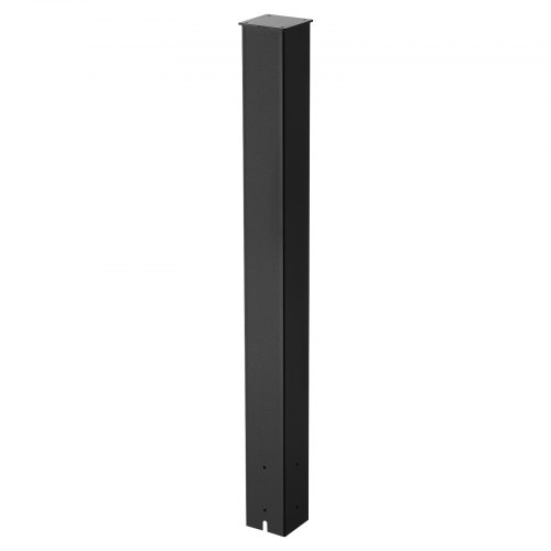 VEVOR Mailbox Post In-Ground Steel Mailbox Post Kit 43x4x4 in Rustproof Black