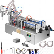 VEVOR Pneumatic Filling Machine, Liquid Filler Machine, 50-500ml, Double Nozzles