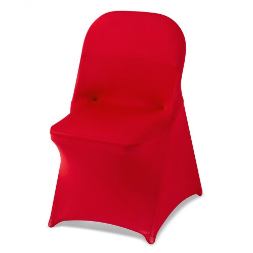 

VEVOR 50 Pcs Red Chair Covers, Polyester Spandex Chair Cover, Stretch Slipcovers for Wedding Party Dining Banquet Flat-Front Chair Covers, Fits Chair Measures up to 17.72 x 18.11 x 30.31 inch