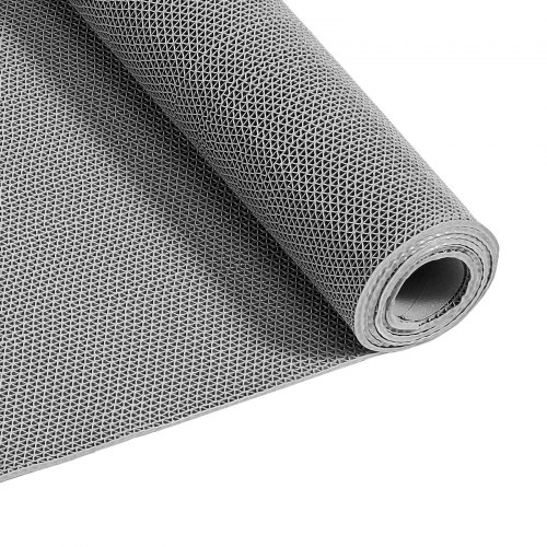 

VEVOR Drainage Mat, 3 x 10 ft, PVC Non Slip Commercial Floor Mat, Wet Area Water Drain Splash Matting Hollow Doormat Roll, for Outdoor Indoor Restaurant Swimming Pool Patio Bathroom Washroom, Gray