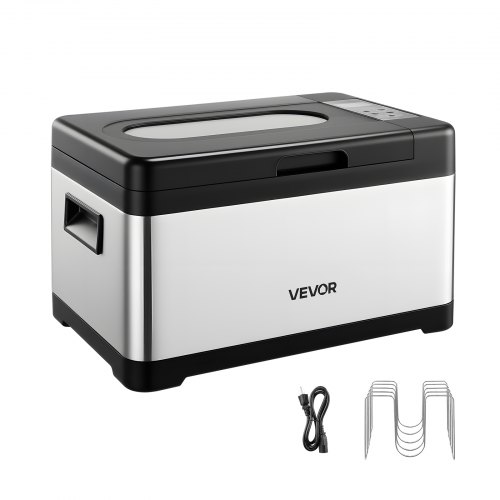 

VEVOR Sous Vide Cooker, 800W Sous-Vide Machine, Suveed Cooking Machine with LED Digital Display, Glass Lid, Precise Temperature & Timer Control, for Family & Friends, All-in-One Sous Vide Pot