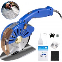 Electric Cloth Cutter Cutting Machine 125mm Rotary Fabric Cutter Variable Speed