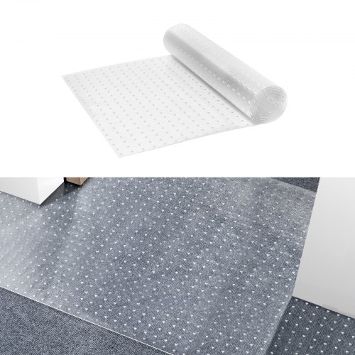 

VEVOR Carpet Protector for Pets, 24" x 6' PVC Scratch-Proof Cat Carpet Protector for Doorway, Anti-Slip Cat Scratch Protector Mat, Easy to Cut Plastic Carpet Scratch Stopper, Cat Scratch Guard Carpet