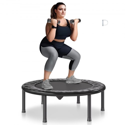 

VEVOR 36" Foldable Mini Fitness Trampoline Adults Indoor Exercise Rebounder