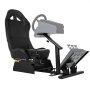 VEVOR Driving Simulator Seat Adjustable Driving Gaming Reclinable Seat with Gear Shifter Mount fit for Logitech G25/G27/G29/G920 Racing Wheel Stand Cockpit Racing Simulator Seat