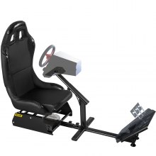 Racing Simulator Cockpit Gaming Chair W/ Stand For Ps4 Pvc Leather