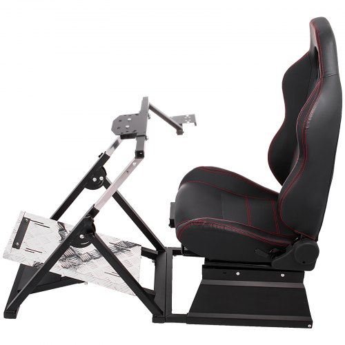 VEVOR Driving Simulator Cockpit Gaming Chair with Mount fit for Logitech G27/G29/G920 Gaming Wheel Stand fit for Thrustmaster T-GT/T150/T300RS Wheel Pedals NOT Included Racing Wheel Stand