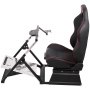 Simulator Cockpit Racing Chair W/ Steering Wheel Stand For Logitech G920 T500rs