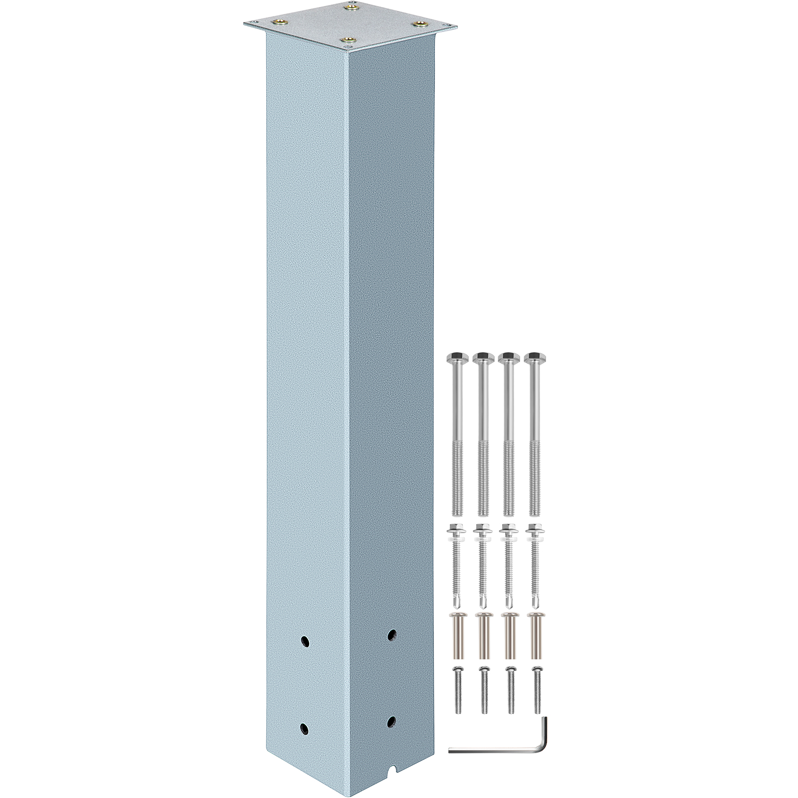 Vevor Mailbox Post Stand Mail Box Post 27" Granite Powder-coated Steel Outdoor от Vevor Many GEOs