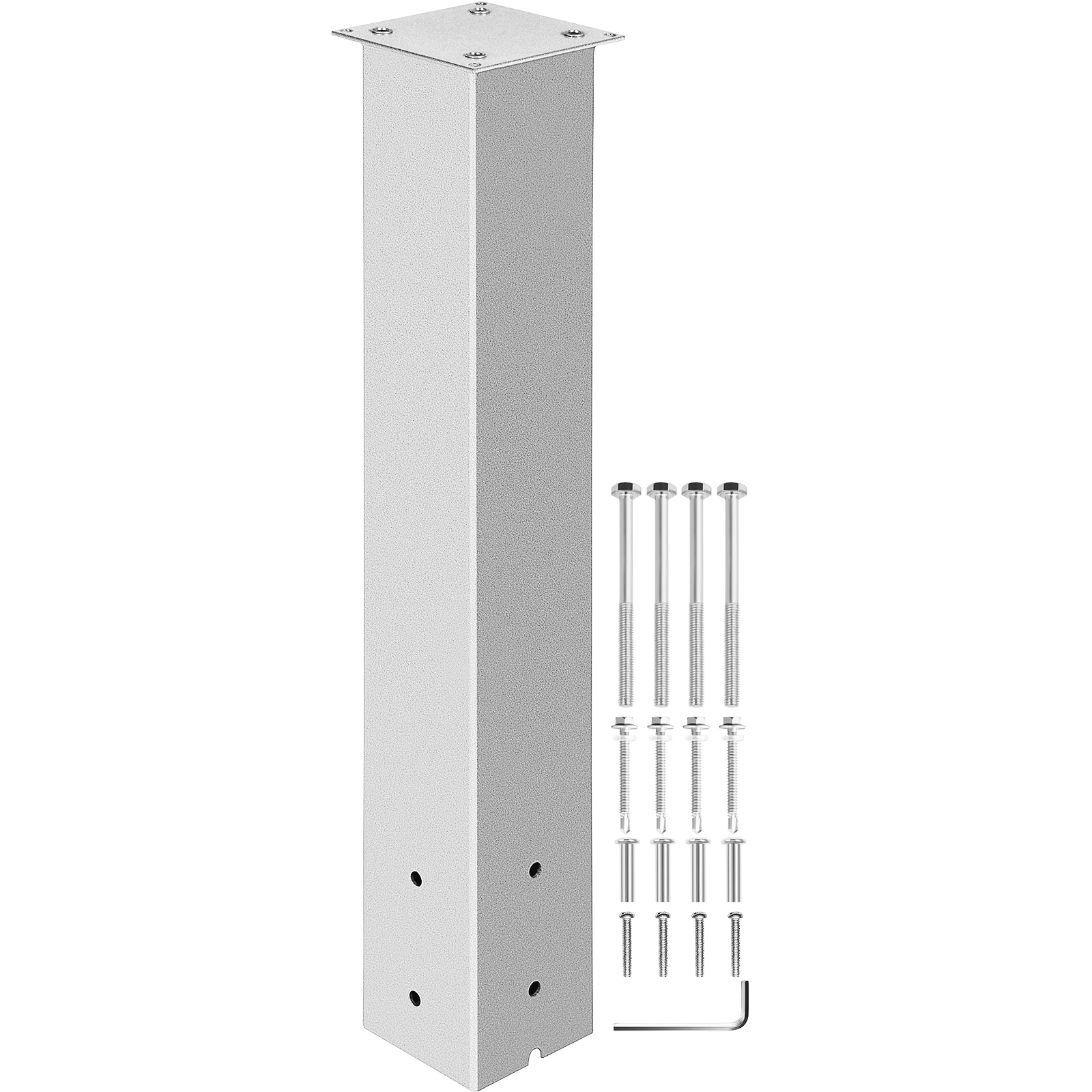 Vevor Mailbox Post, 27" High Mailbox Stand, White Powder-coated Mail Box Post Kit, Q235 Steel Post Stand Surface Mount Post For Sidewalk And Street Curbside, Universal Mail Post For Outdoor Mailbox от Vevor Many GEOs