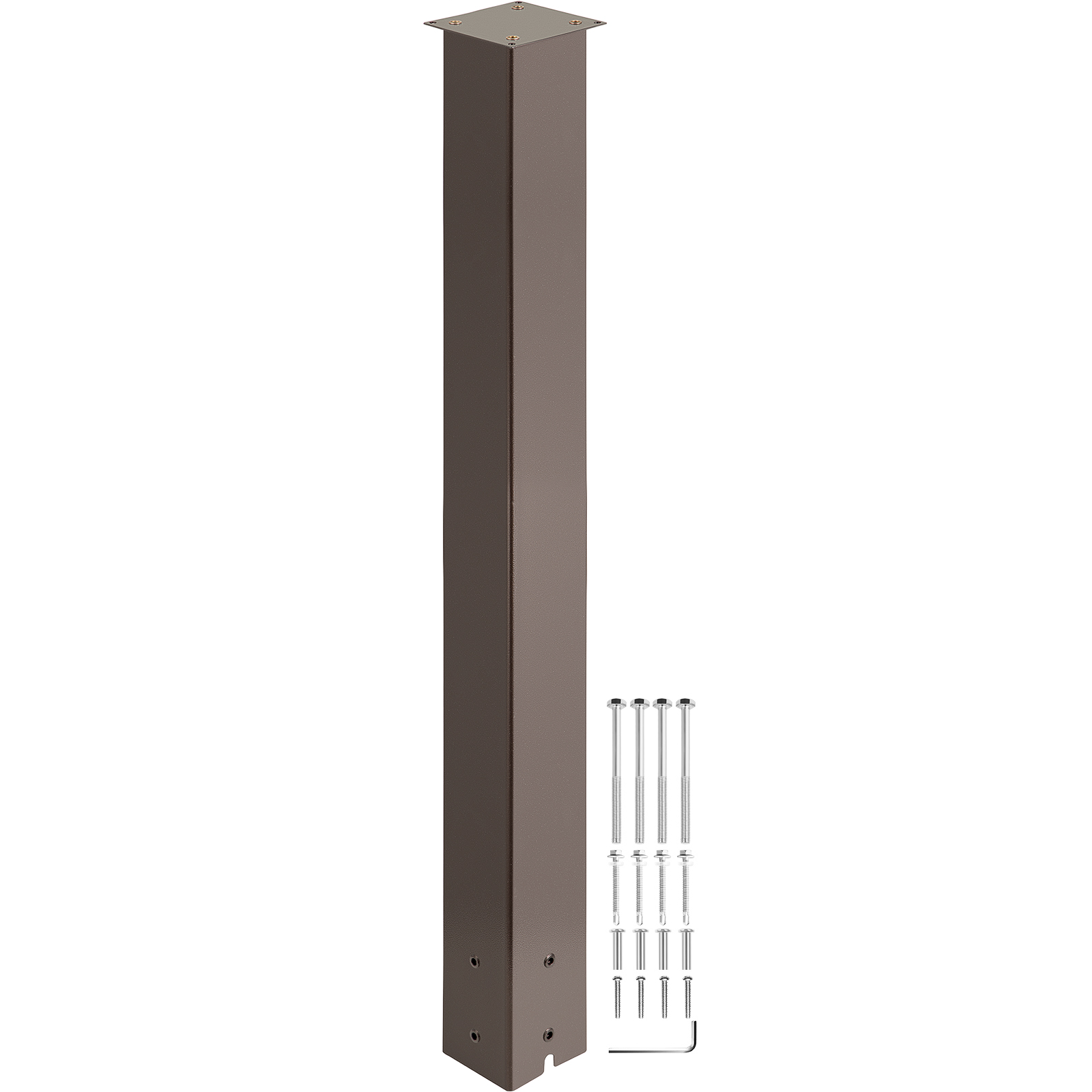 Vevor Mailbox Post Stand Mail Box Post 43" Bronze Powder-coated Steel Outdoor от Vevor Many GEOs
