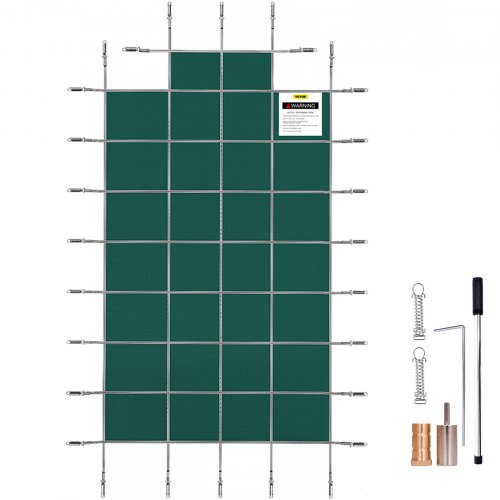 Safety Pool Cover 18x36 Ft Rectangular In Ground Clean Winter Cover Mesh
