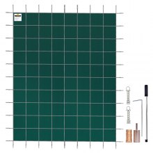 VEVOR Inground Pool Safety Cover Winter Pool Cover 20 x 42 ft with Anchor Tools