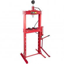 VEVOR 20 Ton Hydraulic PressH-Frame Heavy Duty with Pedal Pump,Shop Floor Press with Pedal Pump & Manometer,Bottle Jack Pressing Plates Bearing H-Frame 44000 lb, Hydraulic Workshop Press Garage Floor