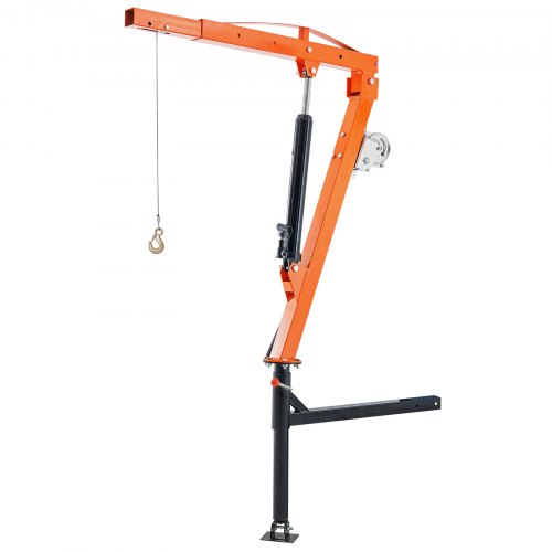 

VEVOR Hydraulic Pickup Truck Crane Hoist Crane 500 lbs 360° Swivel Hoist Lift