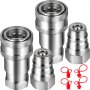 Vevor 3/8" Npt Hydraulic Coupler/couplings 2 Sets Iso 5675 Pioneer Ball Style