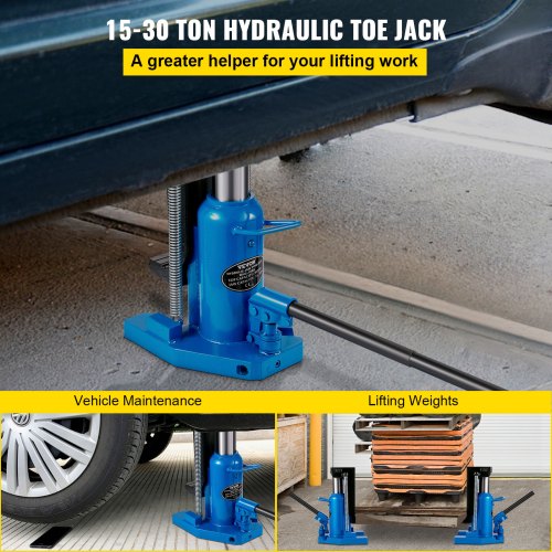 30T Hydraulic Toe Jack Ram Machine Lift Cylinder  Claw load 15T Stand Tool
