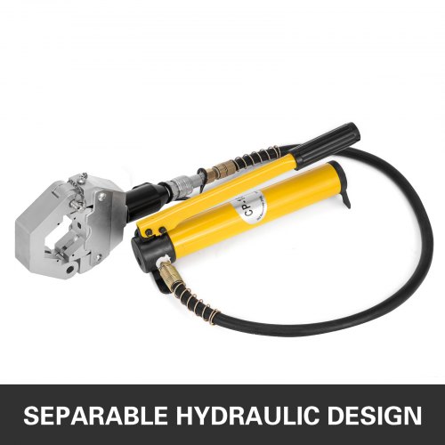 Split Hydraulic A/C Hose Crimper Kit Crimping Set Hose Fittings w/ CP-180 Pump 