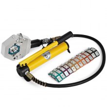 Split Hydraulic A/c Hose Crimper Kit Crimping Set Hose Fittings W/ Cp-180 Pump
