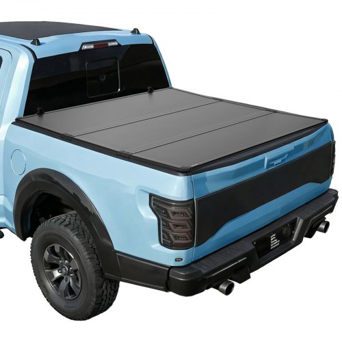 

VEVOR Hard Tri-Fold Truck Bed Tonneau Cover, Compatible with 2016-2025 Toyota Tacoma with OE Track System (Not Fit Roll Bar) 5 ft (60.5 in) Bed, Waterproof Fiberglass Hard Folding Truck Tonneau Cover
