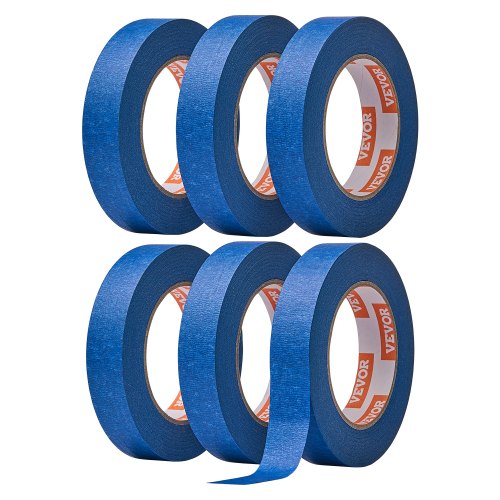 

Painters Tape 1 Inch Wide (0.94 In x 60 Yds) 6 Rolls Blue Painter Masking Tape