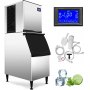 350 Lbs /24h Commercial Ice Maker Ice Cube Machine Ice Cream Store Water Filter